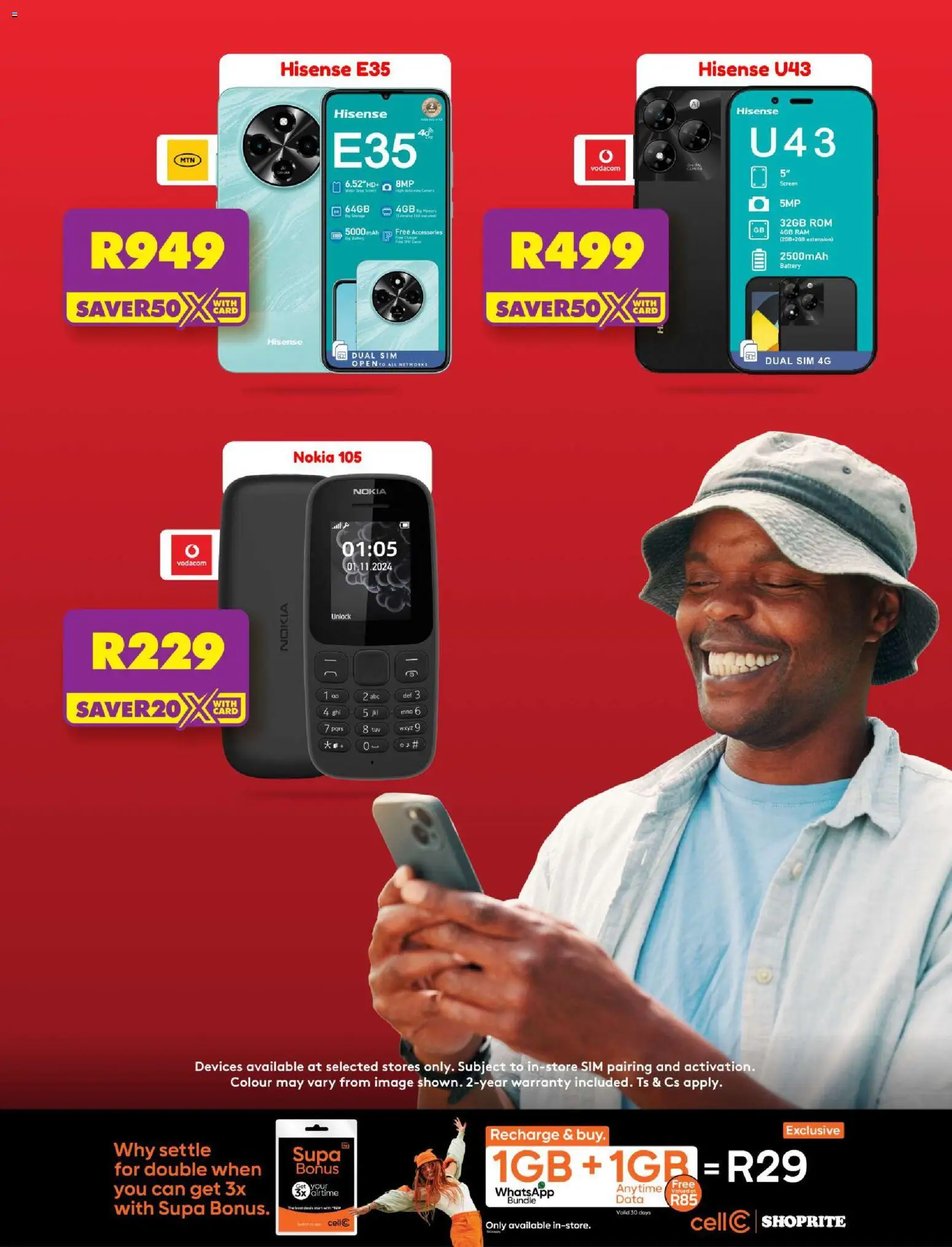 New Shoprite catalogue – valid from 16.03.2026 | Page: 2 | Products: Data, Sim, Battery