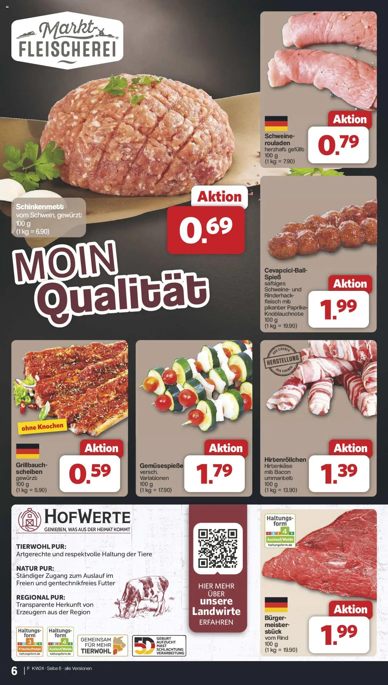 Famila Nordwest Prospekt 	 - gültig ab dem 10.06.2025 | Seite: 6 | Produkte: Burger, Paprika, Fleisch