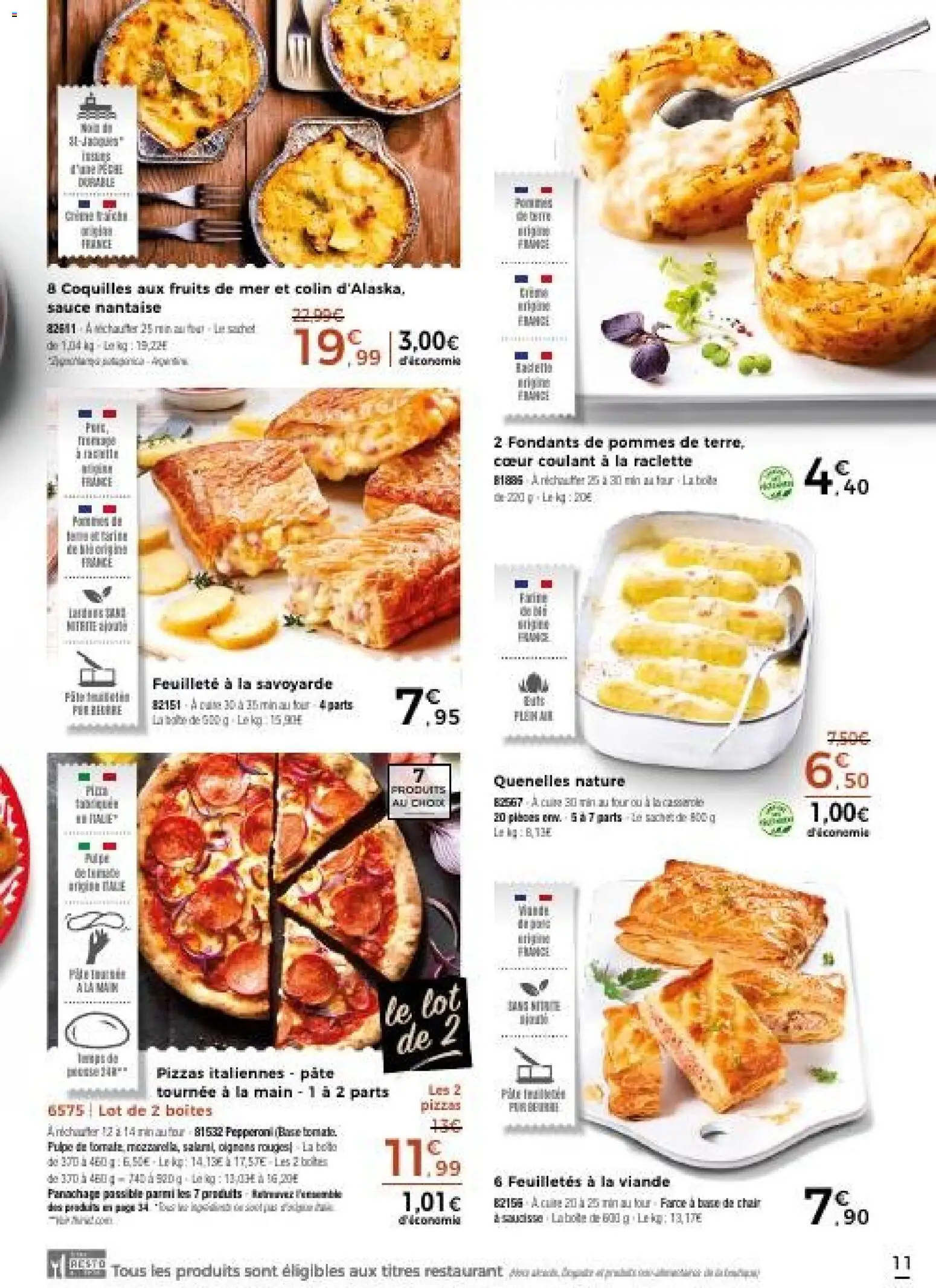 {H1} | Page: 11 | Produits: Four, Viande, Pommes, Oignons