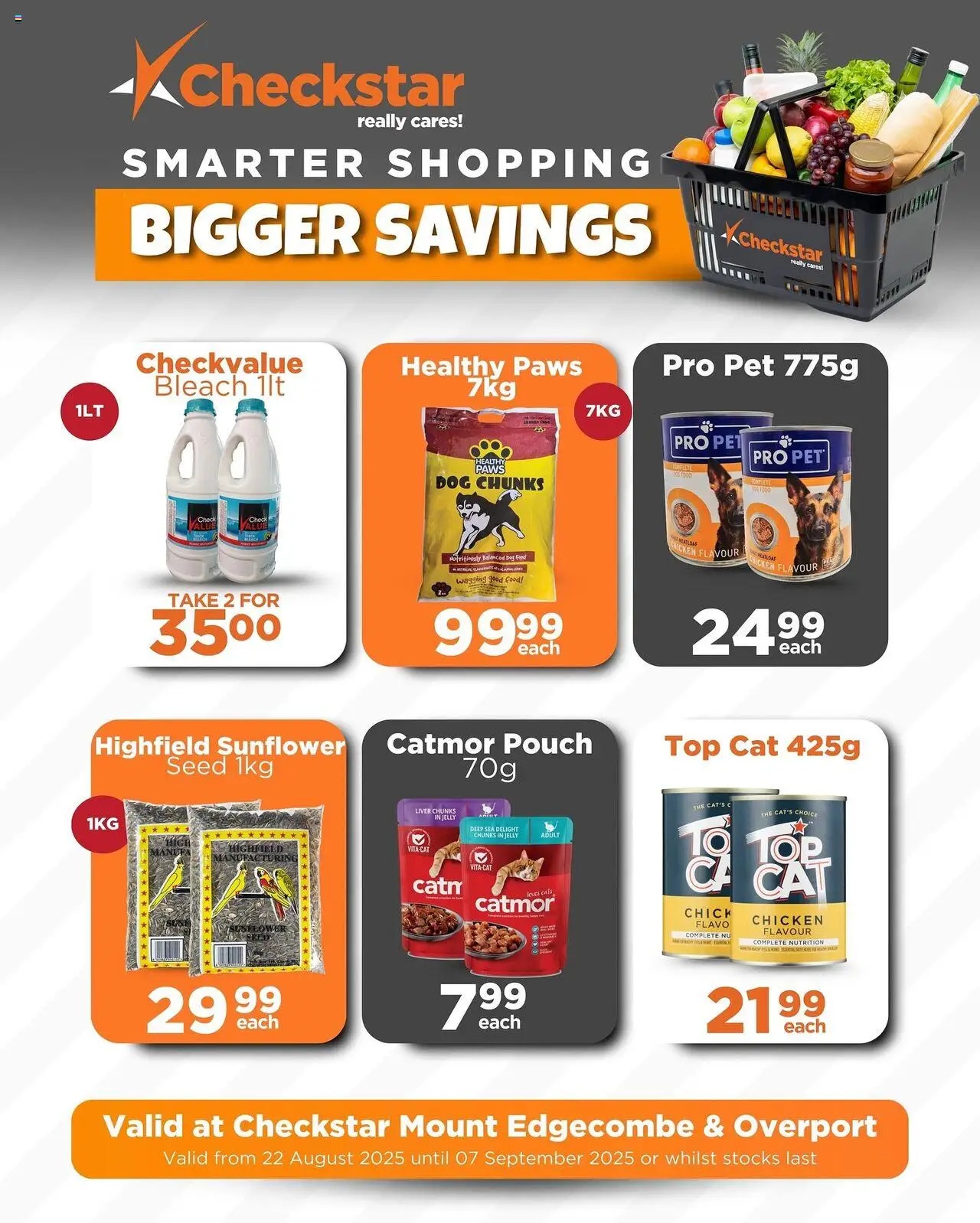 Check Star Mount Edgecombe and Overport Specials  │ valid from 22.08.2025 | Page: 19 | Products: Drone, Bleach, Chicken, Dog food