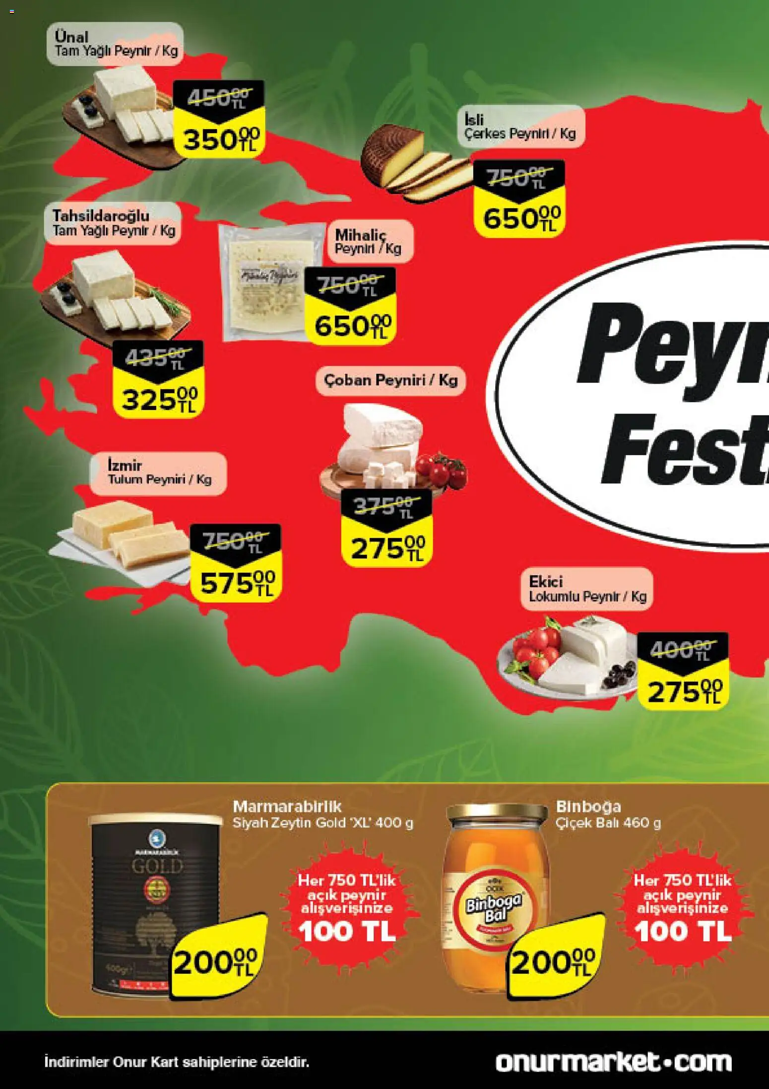 Onur Market Taze Ürünlerde İndirimler - Trakya - 18.12.2025 tarihinden itibaren geçerlidir | Sayfa: 4 | Ürünler: Peynir, Ekici, Tulum, Zeytin
