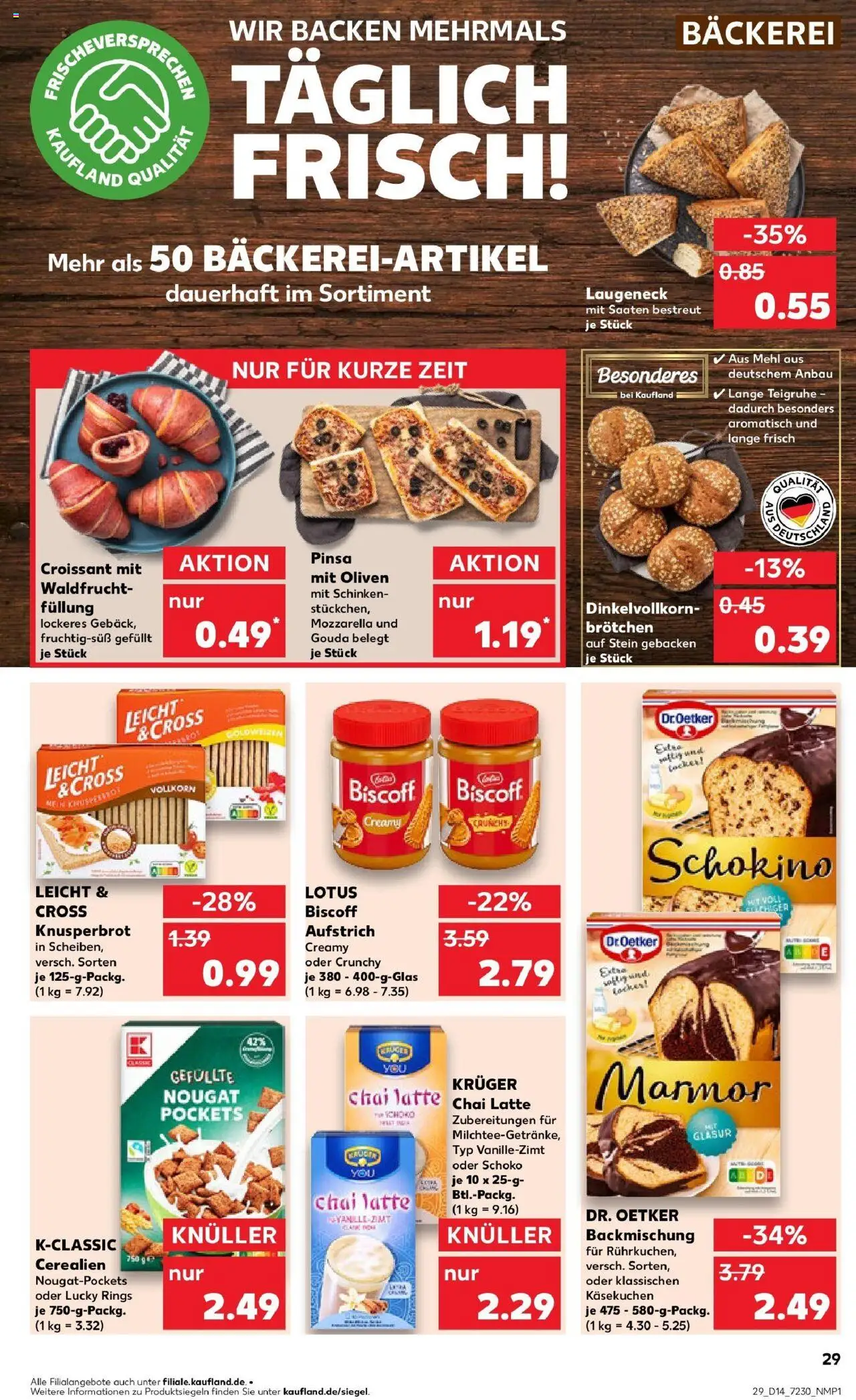 Kaufland - Moers-Hochstraß, Römerstraße 570 - gültig ab dem 03.04.2025 | Seite: 29 | Produkte: Mehl, Mozzarella, Croissant, Schinken