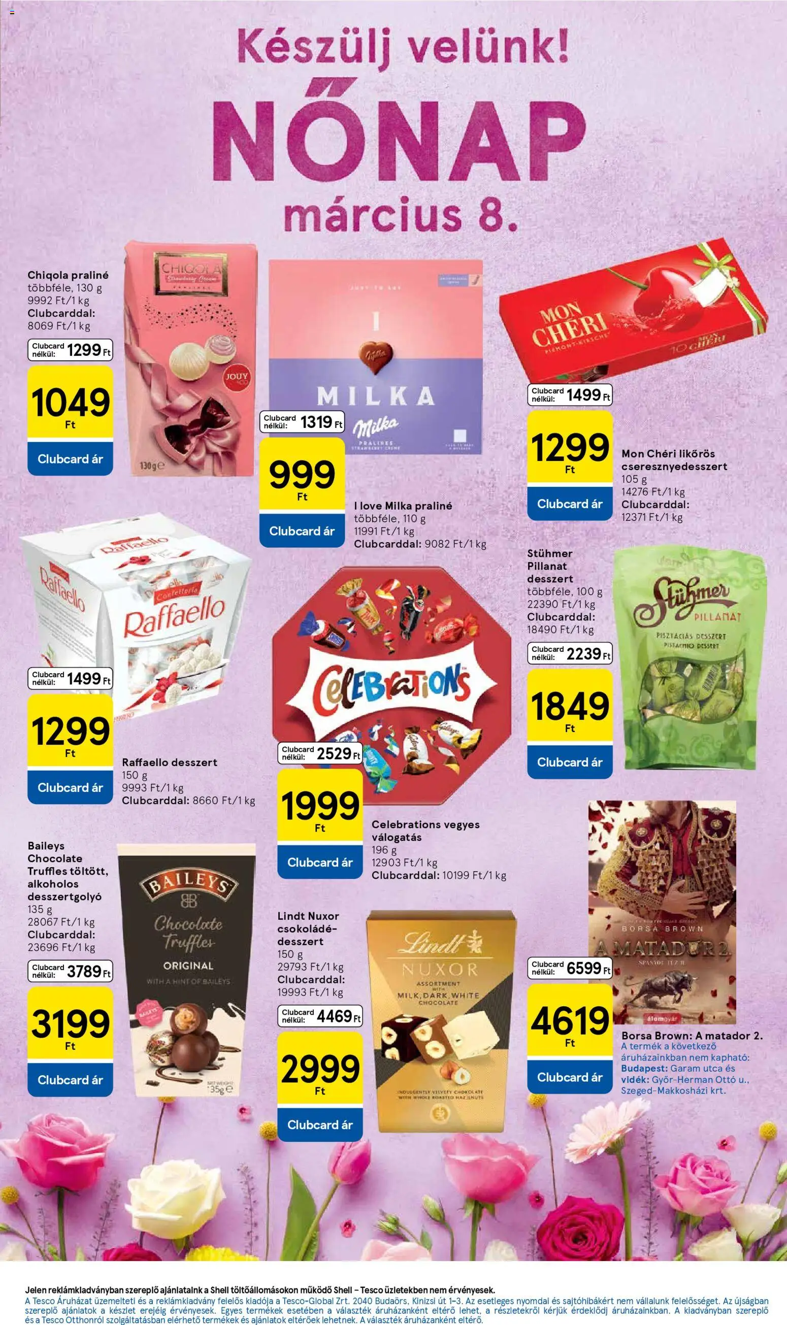 Tesco akciós ujság - amely érvényes a következő dátumtól: 26.02.2026 | Oldal: 5 | Termékek: Raffaello, Praliné, Csokoládé