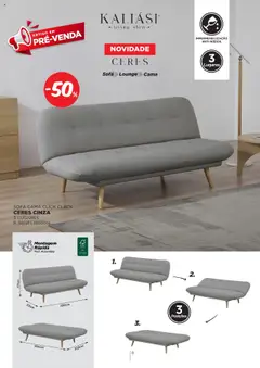 Pré-visualização Espaço Casa - Catálogo Kaliási - Sofás Camas válido de 21.07.2025 | Página: 8 | Produtos: Cama, Sofá