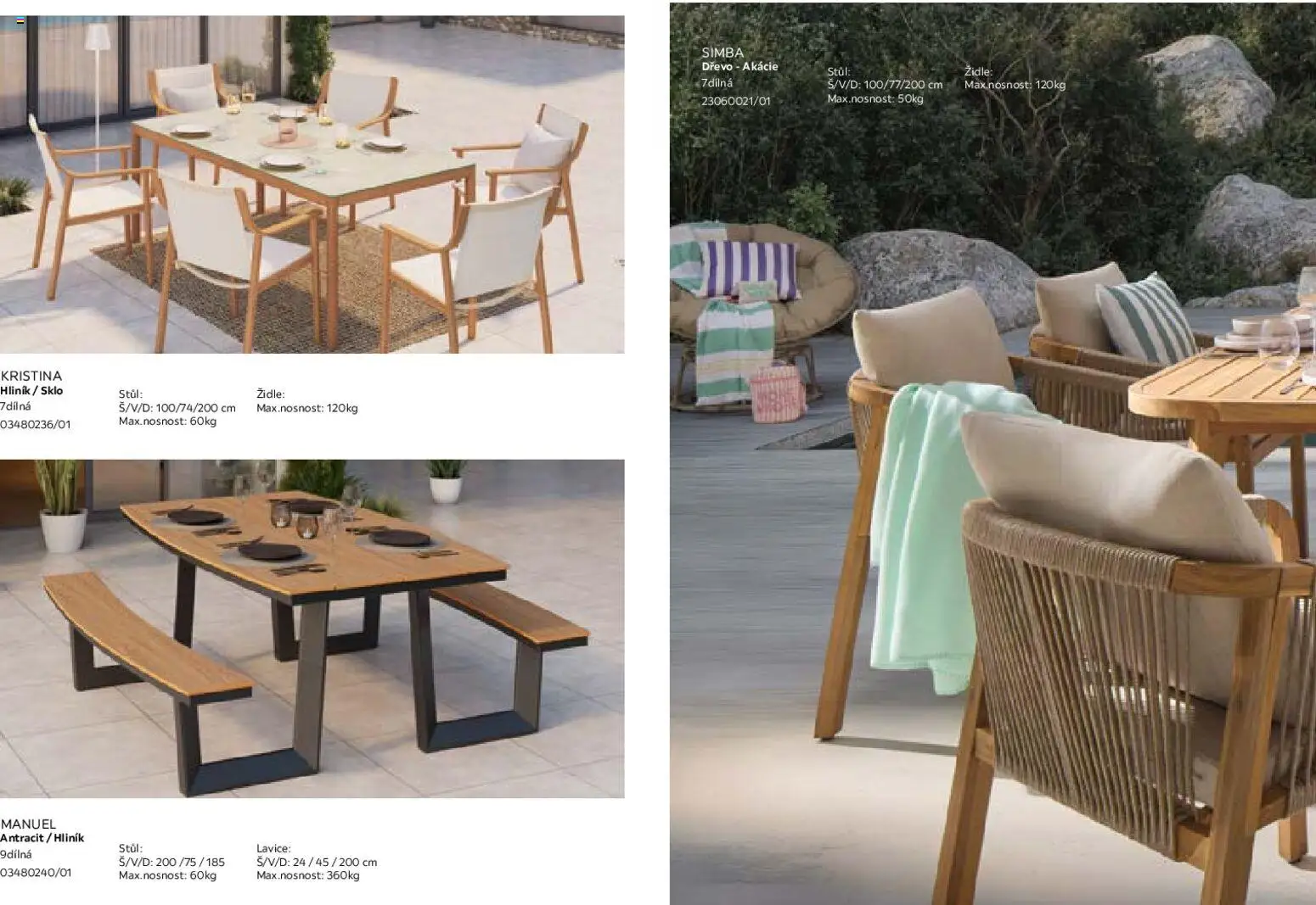 Möbelix leták - Zahradní nábytek od 01.03.2026 | Strana: 24 | Produkty: Stůl, Židle, Lavice