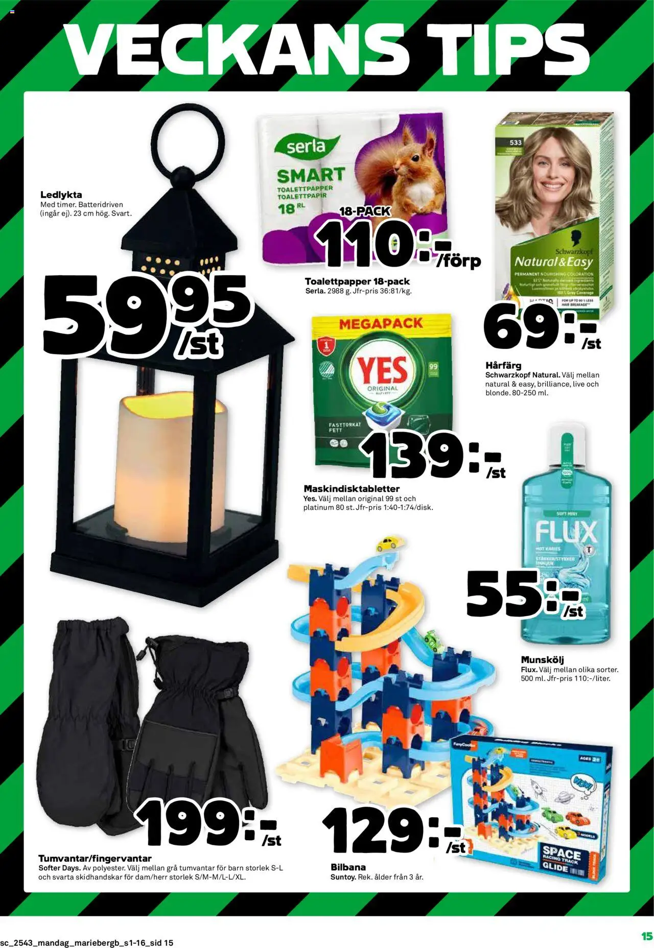 Coop Forum reklamblad aktuell från 20.10.2025 | Sida: 15 | Produkter: Munskölj, Hårfärg, Toalettpapper