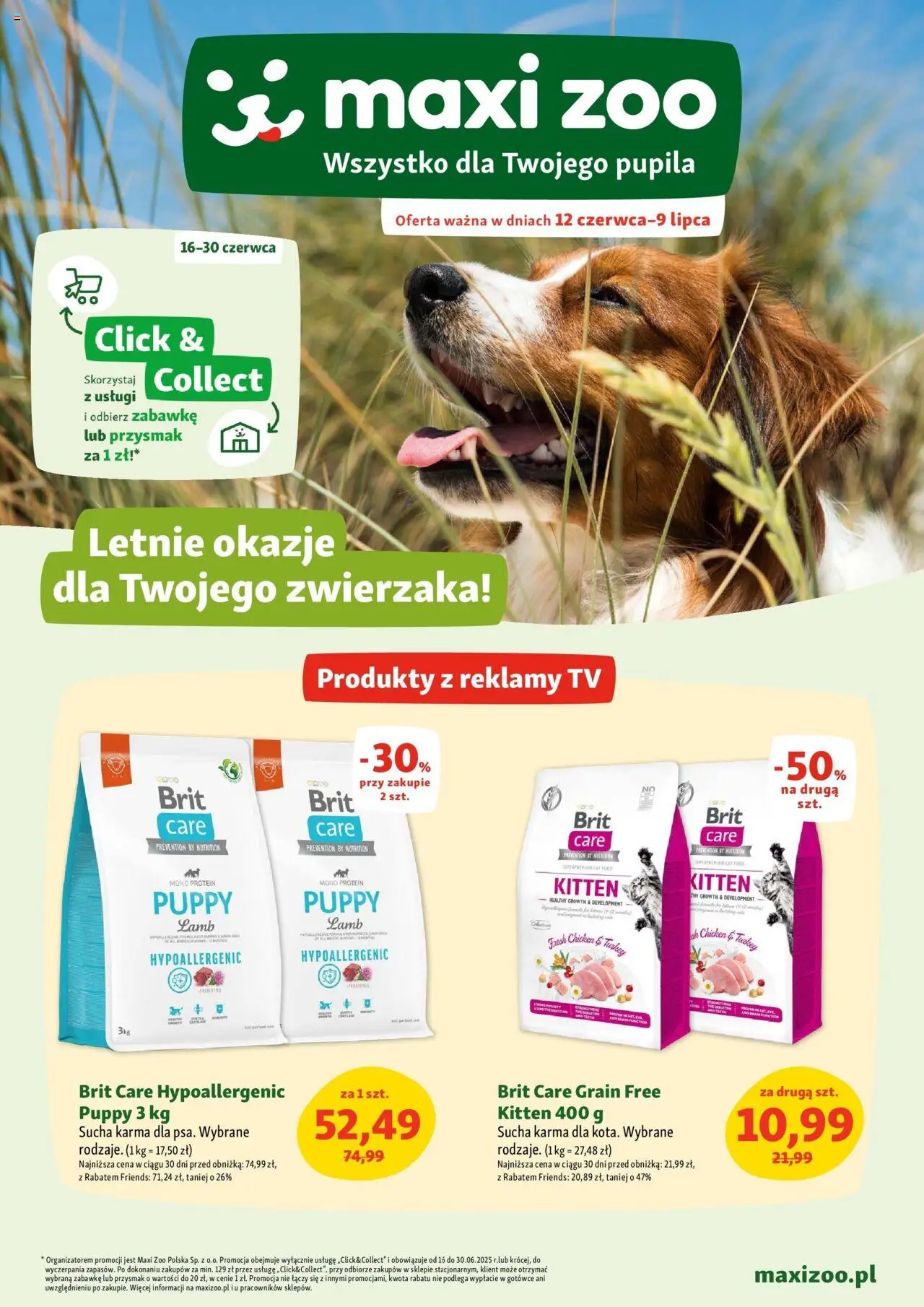 Maxi Zoo Gazetka od 12.06.2025 | Strona: 1