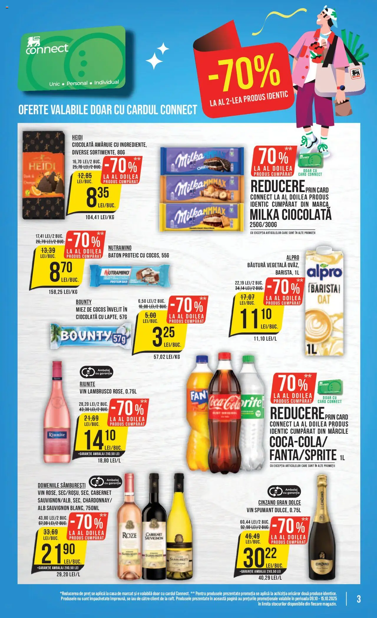 Noul catalog Mega Image – valabil de la 09.10.2025 | Pagină: 3 | Produse: Amerikan servis, Ciocolată, Vin