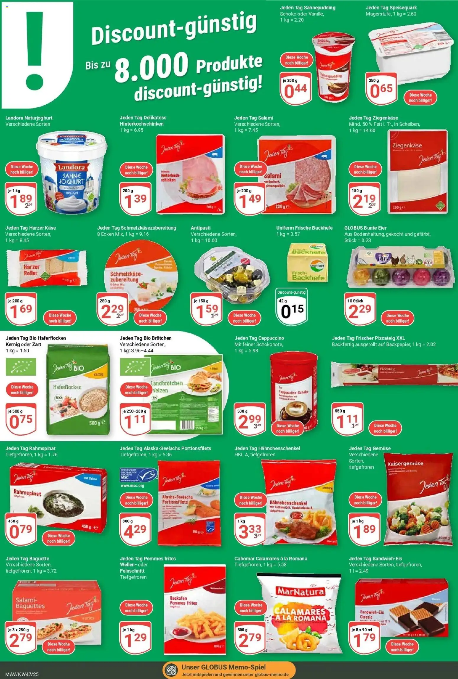 Globus prospekt Mannheim	 (ab 17.11.2025) » Angebote online | Seite: 4 | Produkte: Eier, Backofen, Schinken, Sahne