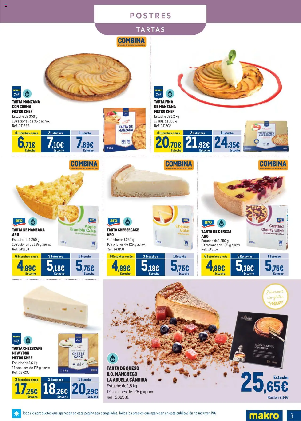 Makro - Congelados Centro │ válido desde el 04.08.2025 | Página: 3 | Productos: Queso, Manzana, Crema, Apple