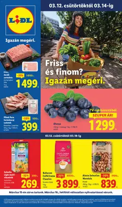 Lidl akciós újság - amely érvényes a következő dátumtól: 12.03.2026