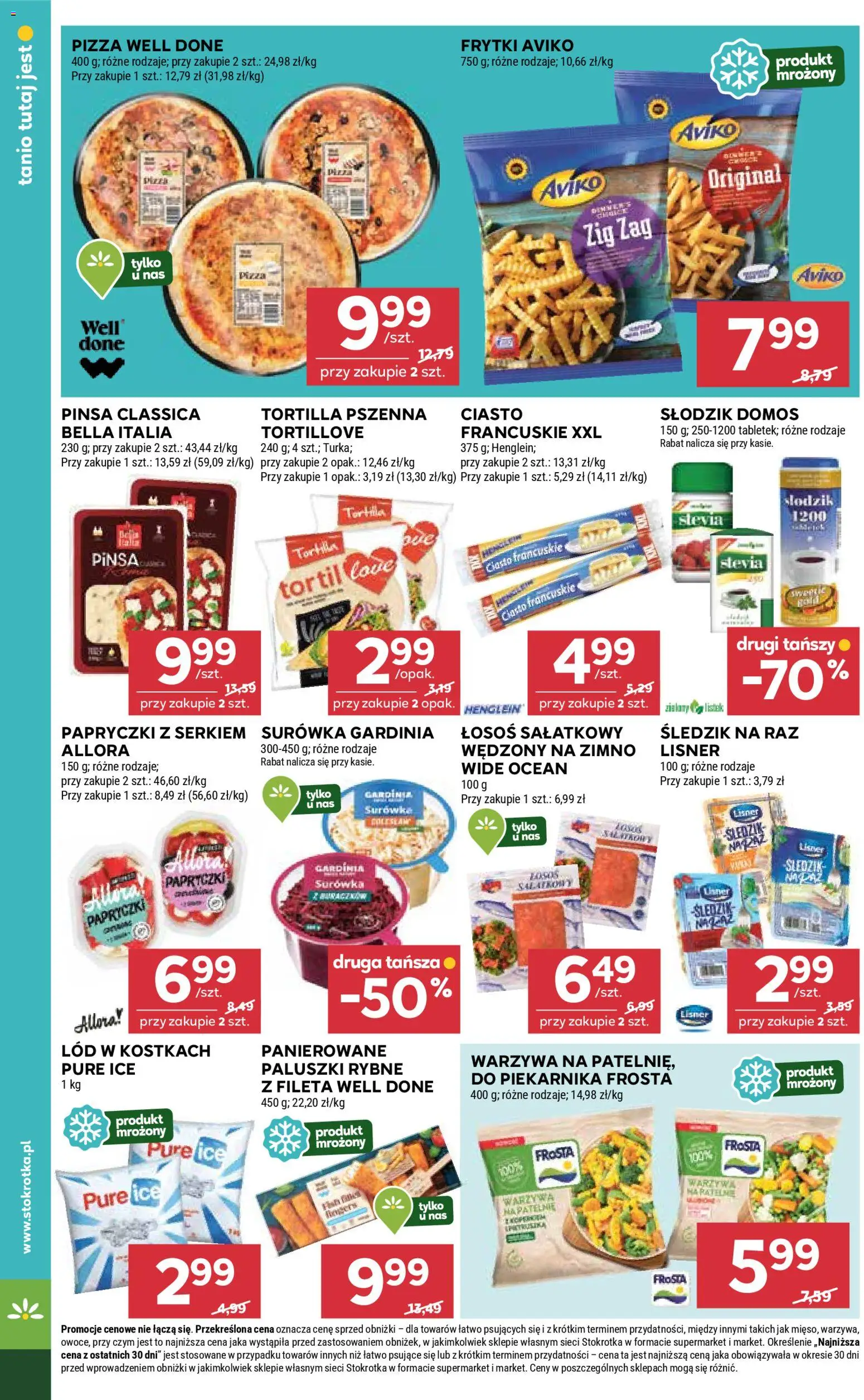 Stokrotka Gazetka od 29.12.2025 | Strona: 30 | Produkty: Paluszki, Pizza, Pinsa, Lód w kostkach