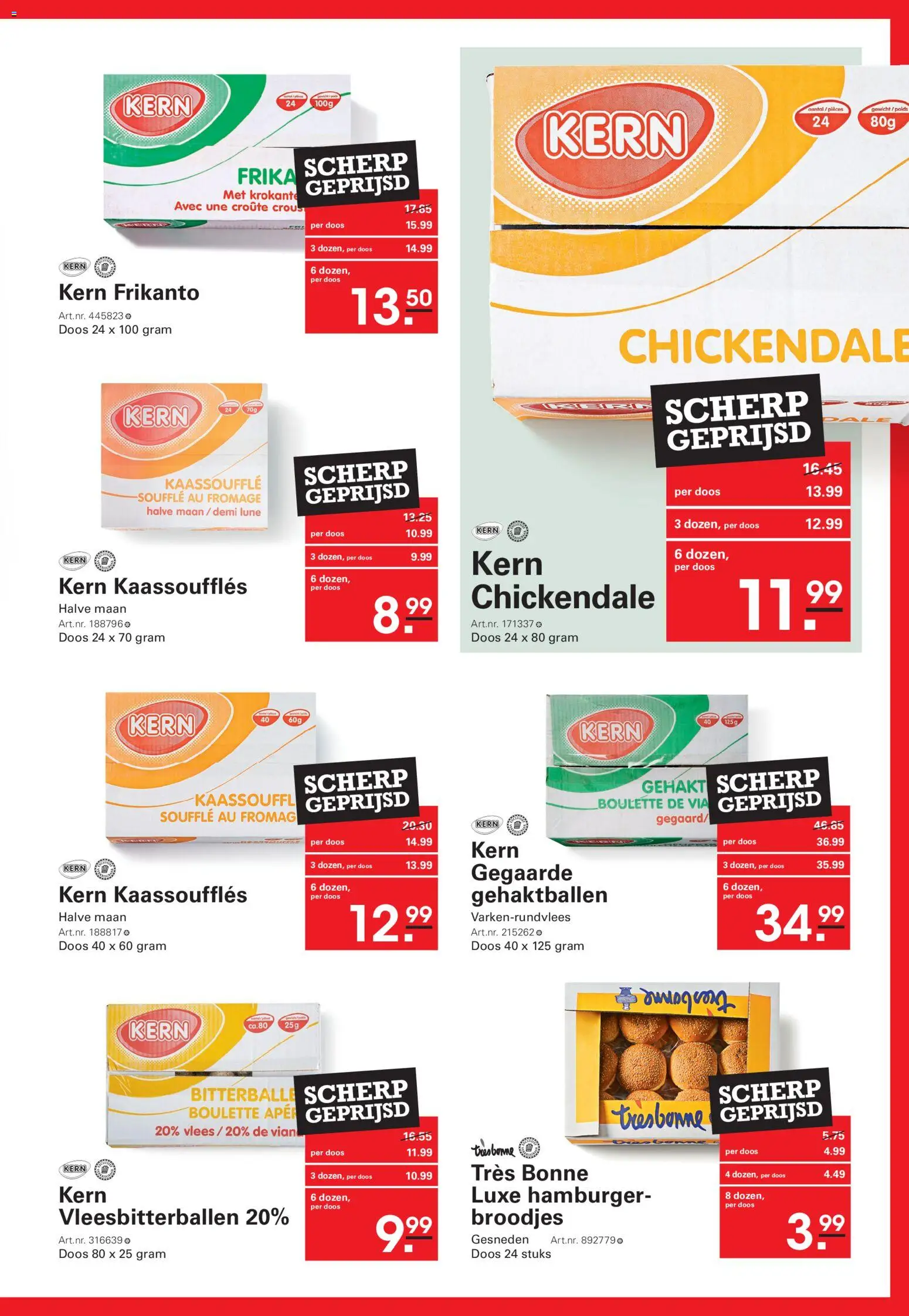 {H1} | Pagina: 29 | Producten: Gehakt, Hamburger, Gewicht, Broodjes