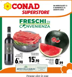 Anteprima del volantino Conad Superstore Lazio catalogo valido a partire dal 13.08.2025