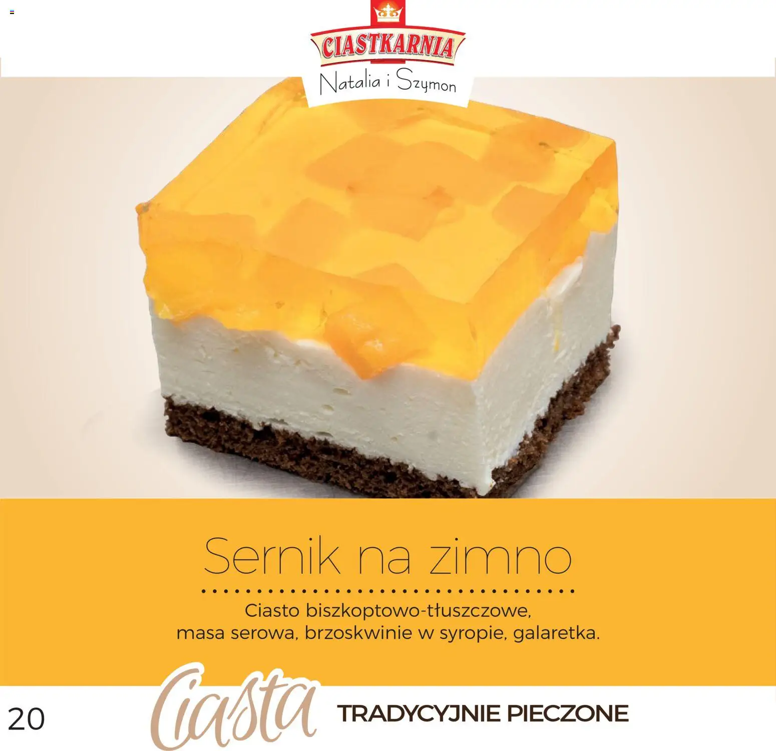 Topaz Gazetka - Ciasta  od 01.12.2025 | Strona: 20 | Produkty: Ciasto, Brzoskwinie