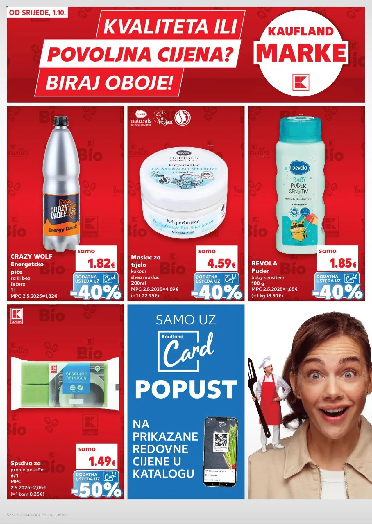 Kaufland katalog | vrijedi od 01.10.2025 | Stranica: 22 | Proizvodi: Puder, Spužva, Maslac