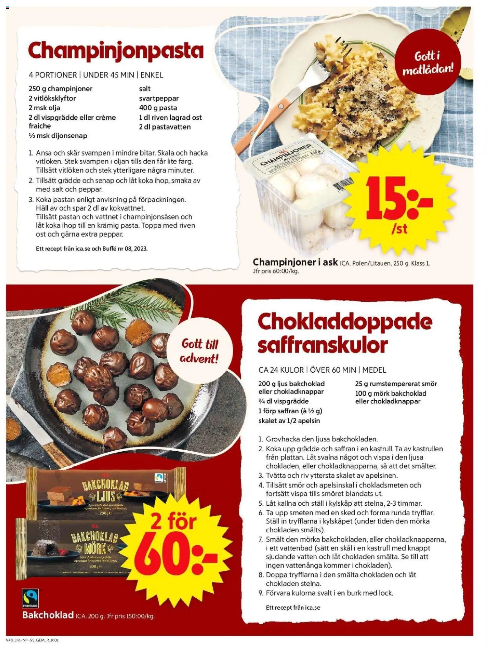 ICA Supermarket reklamblad aktuell från 24.11.2025 | Sida: 6 | Produkter: Riven ost, Smör, Kylskåp, Grädde