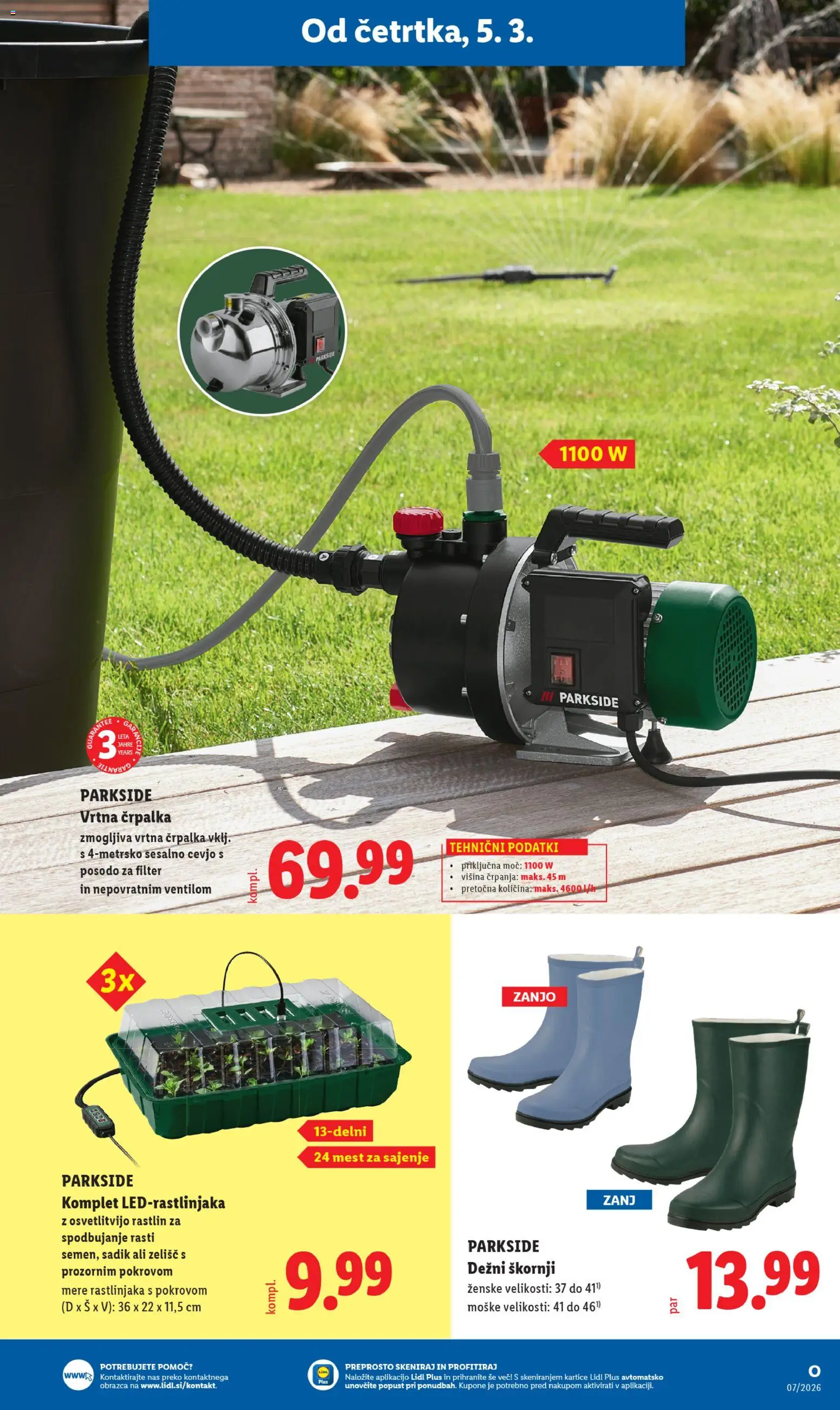 Novi Lidl katalog ponudbe – veljaven od 20.04.2026 | Stran: 11 | Izdelki: Črpalka, Škornji