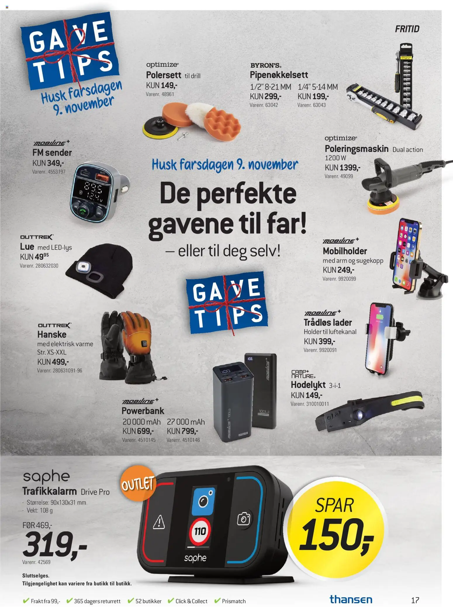 {H1} | Side: 17 | Produkter: Powerbank, Drill, Vekt, Lue