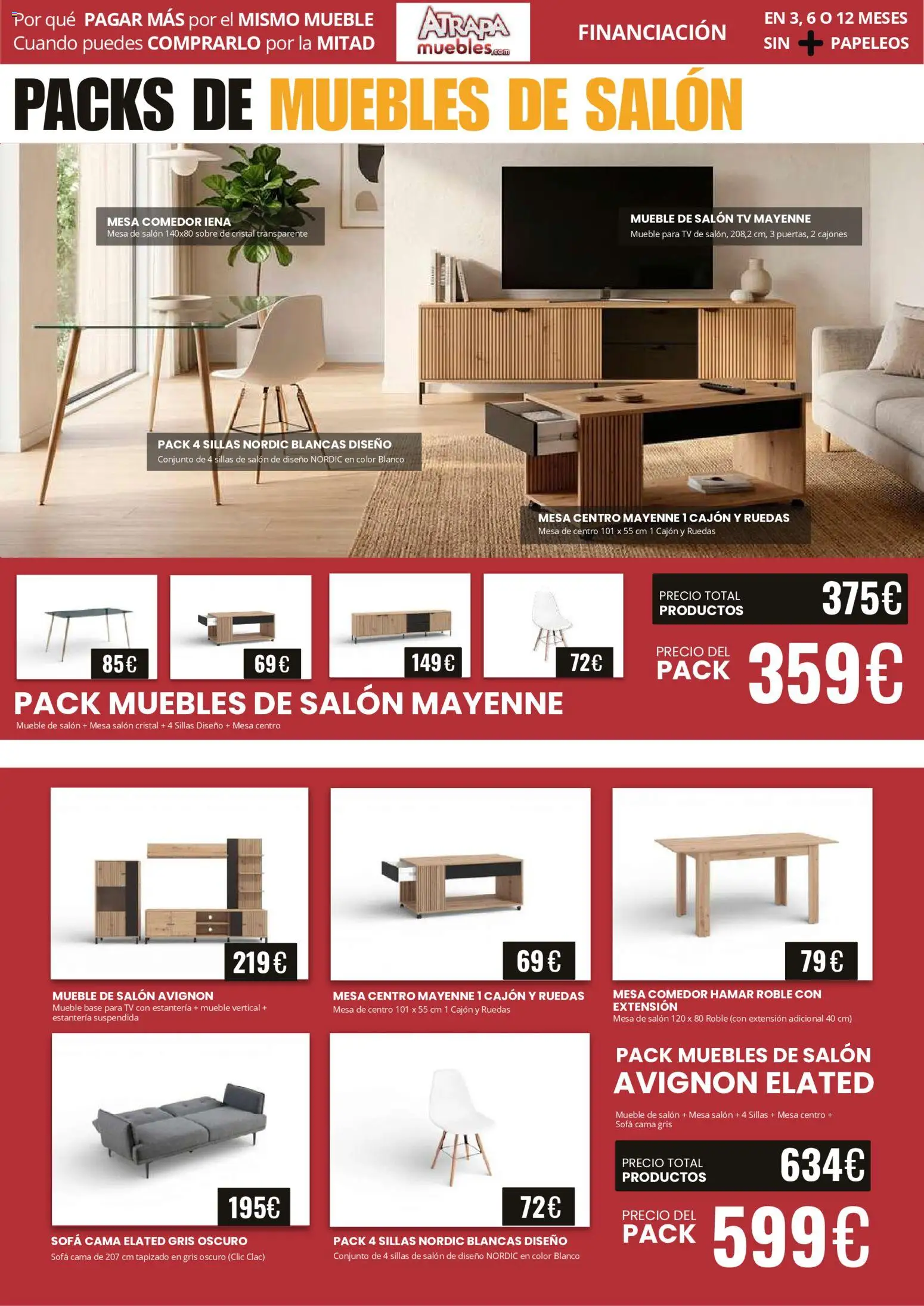 Atrapa Muebles folleto │ válido desde el 01.04.2026 | Página: 4 | Productos: Muebles, Cama, Sofá, Mesa