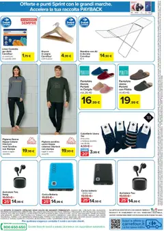 Anteprima del volantino Carrefour Iper - Punti Sprint Payback catalogo valido a partire dal 23.10.2025 | Pagina: 24 | Prodotti: Abiti, Pigiama, Scaffale, Batteria