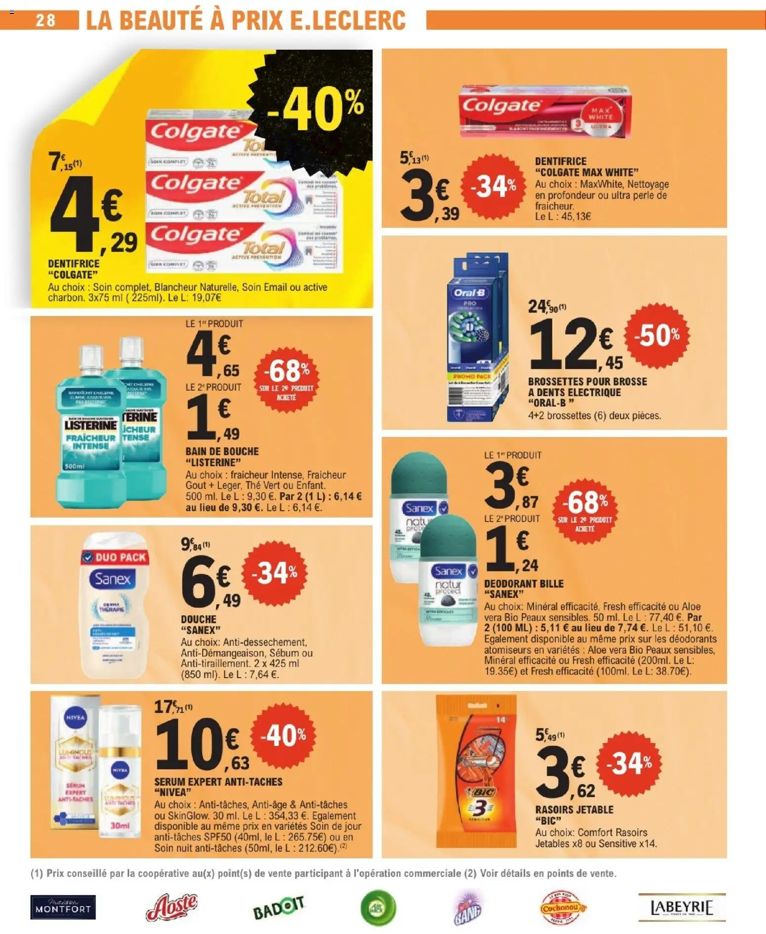 {H1} | Page: 28 | Produits: Brosse, Dentifrice, Brosse à dents, Thé