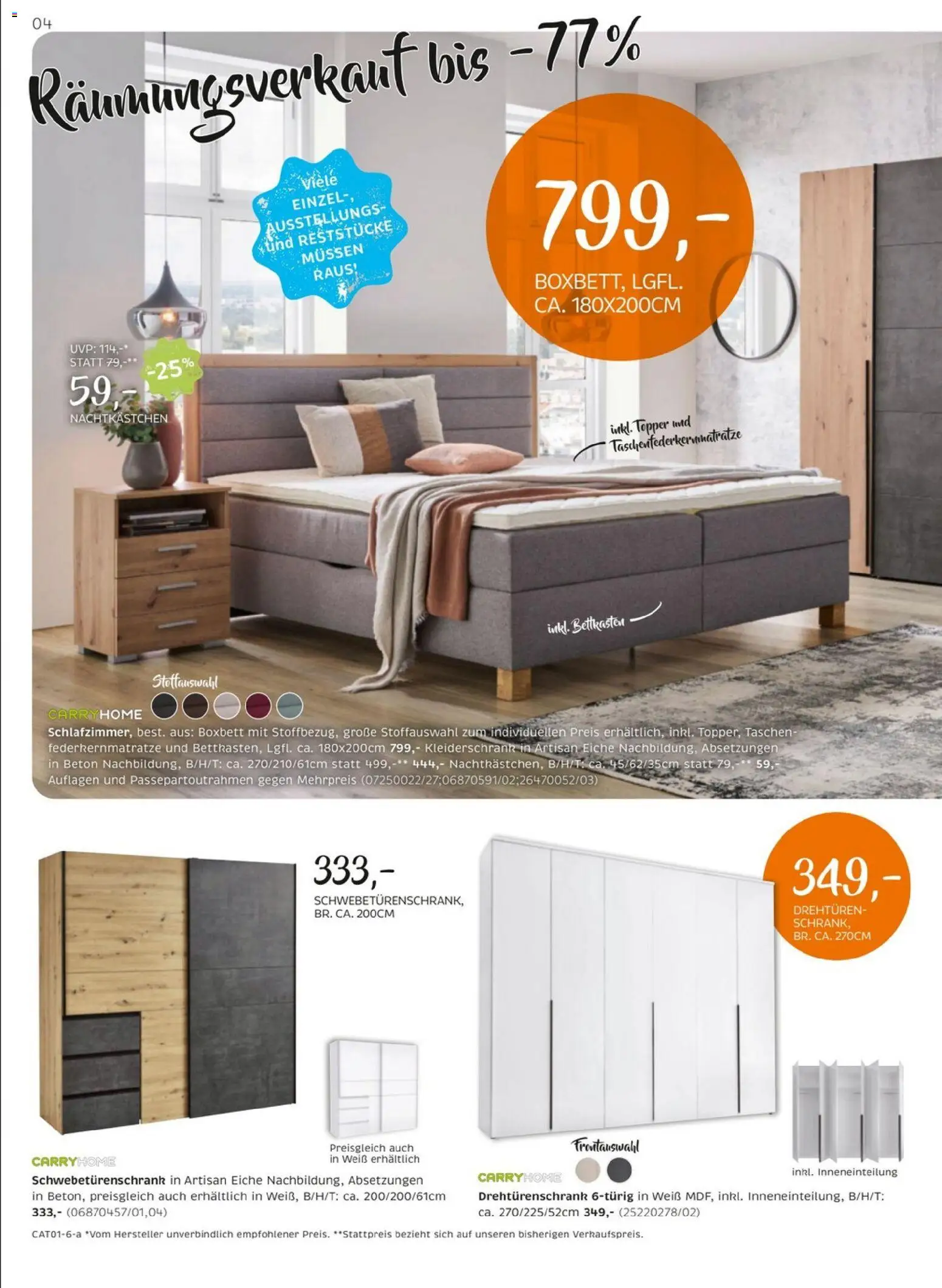 XXXLutz Carry Home Räumt bis -77% gültig ab 22.12.2025 | Seite: 4 | Produkte: Kleiderschrank