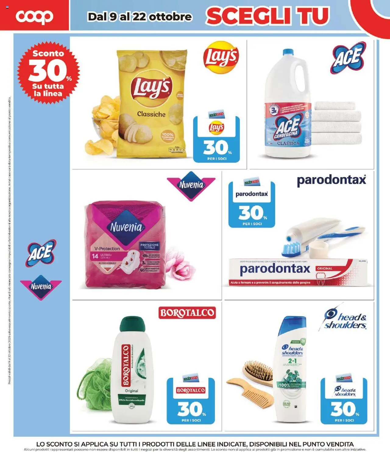 Volantino COOP del 09.10.2025 | Pagina: 4 | Prodotti: Dentifricio, Data, Profumo