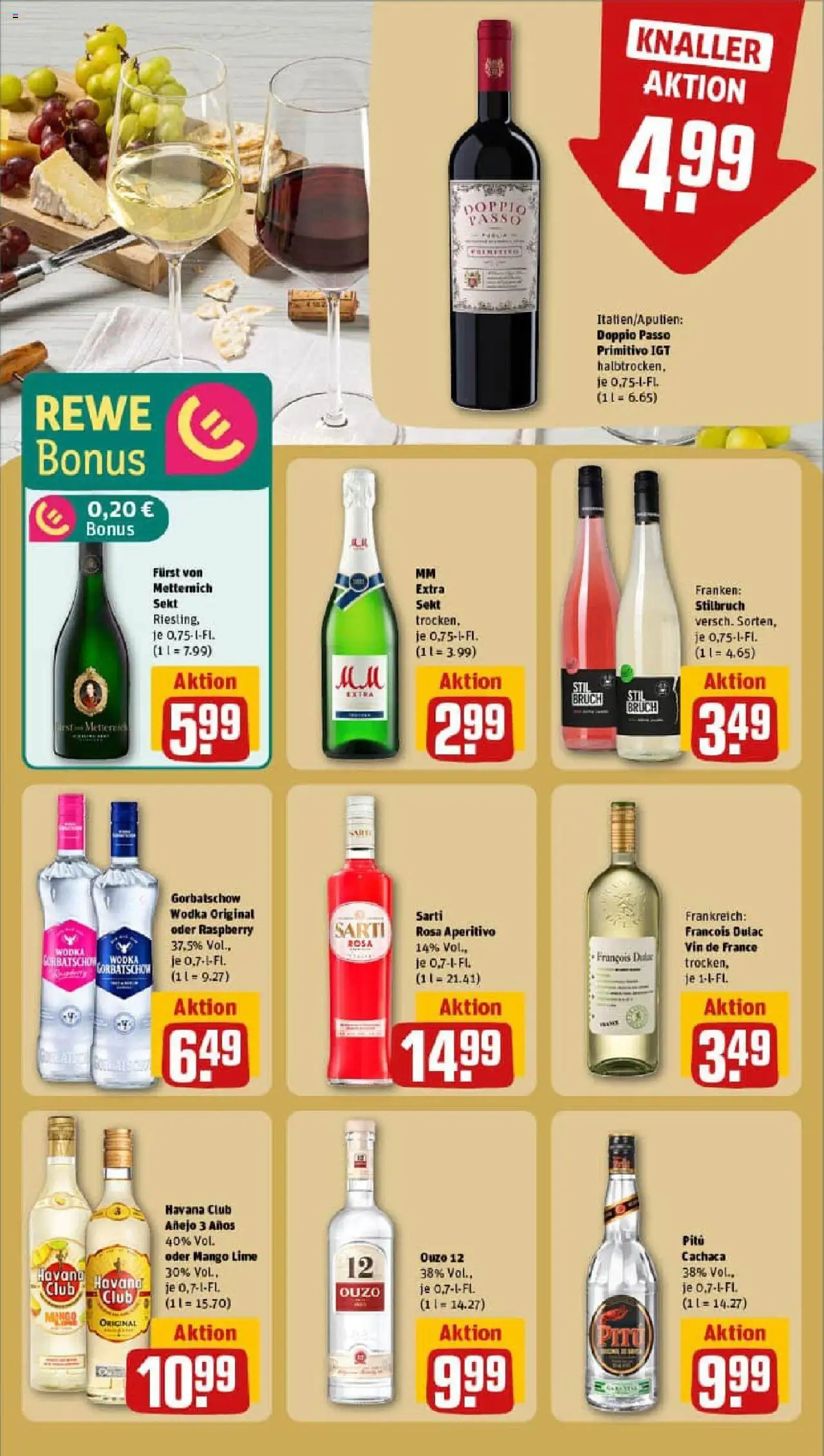 Rewe prospekt Unterföhring	 - gültig ab dem 24.08.2025 | Seite: 21 | Produkte: Ouzo, Rum, Wodka gorbatschow, Vodka