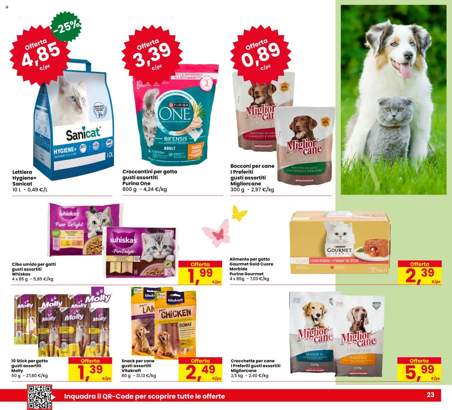 Volantino Despar del 26.03.2026 | Pagina: 23 | Prodotti: Manzo, Salsa, Crocchette, The