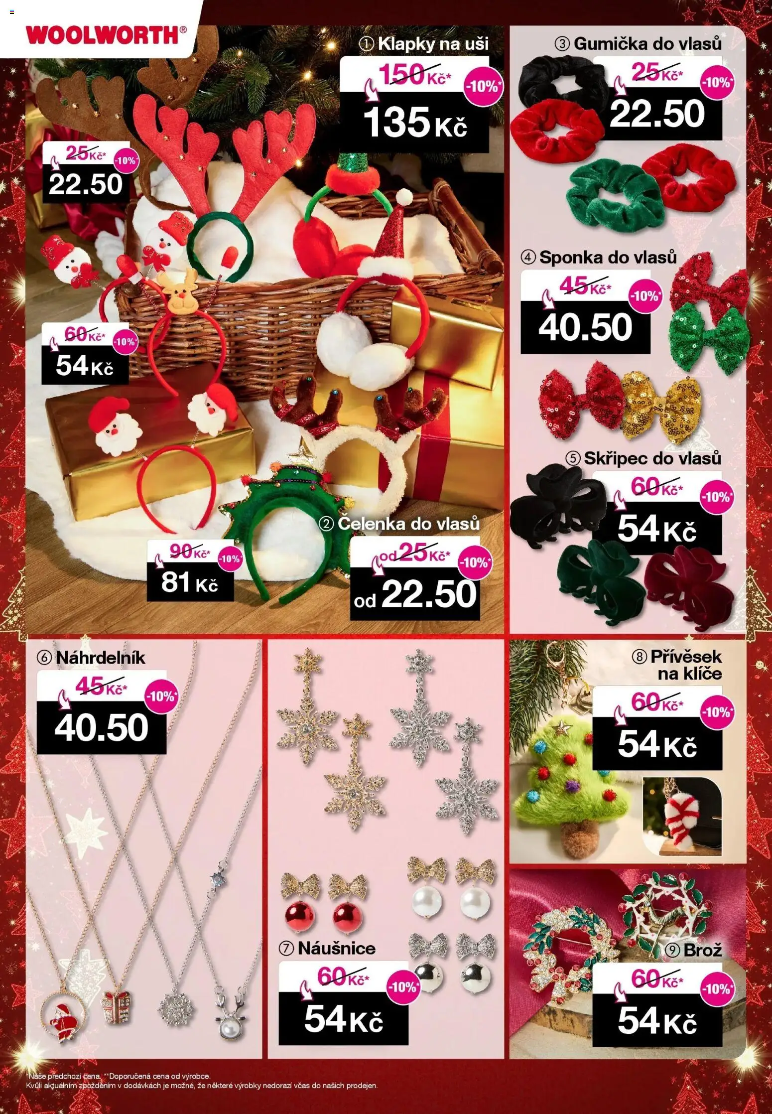 Woolworth leták od 21.11.2025 | Strana: 11 | Produkty: Čelenka, Naušnice