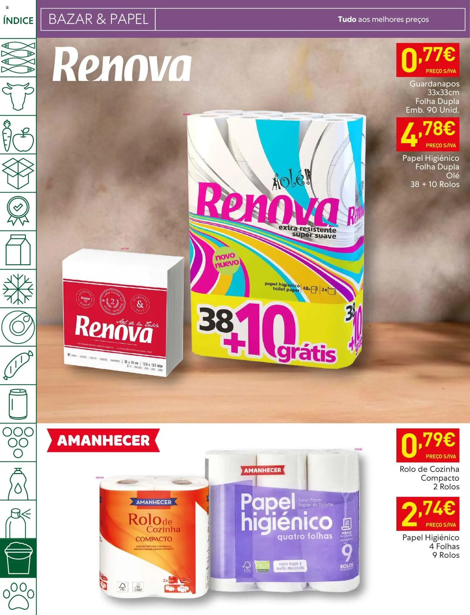 Recheio folheto │ válido de 13.01.2026 | Página: 44 | Produtos: Papel higiénico, Guardanapos