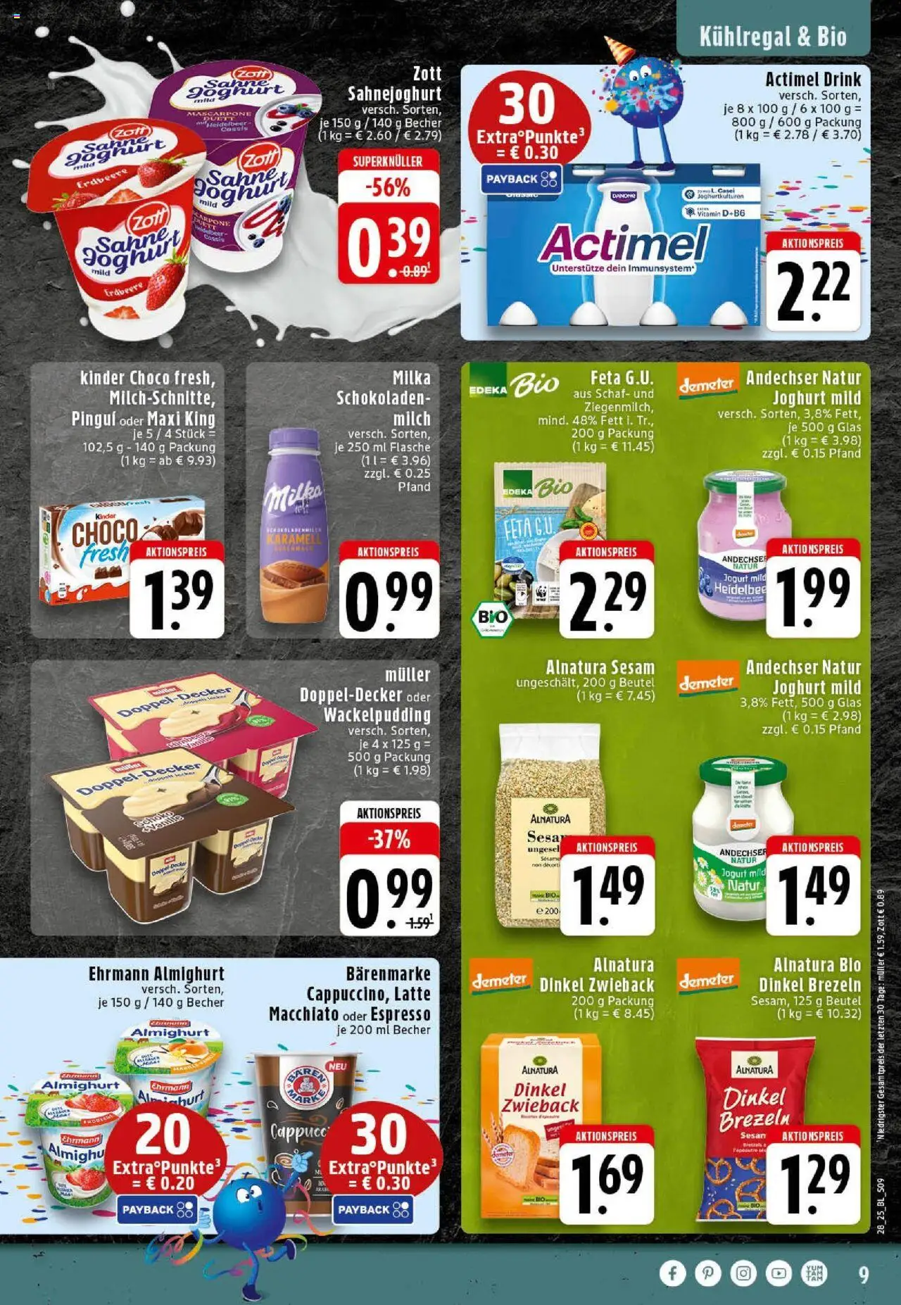 Edeka prospekt Westerkappeln	 - gültig ab dem 06.07.2025 | Seite: 9 | Produkte: Ehrmann almighurt, Mascarpone, Joghurt, Sahne