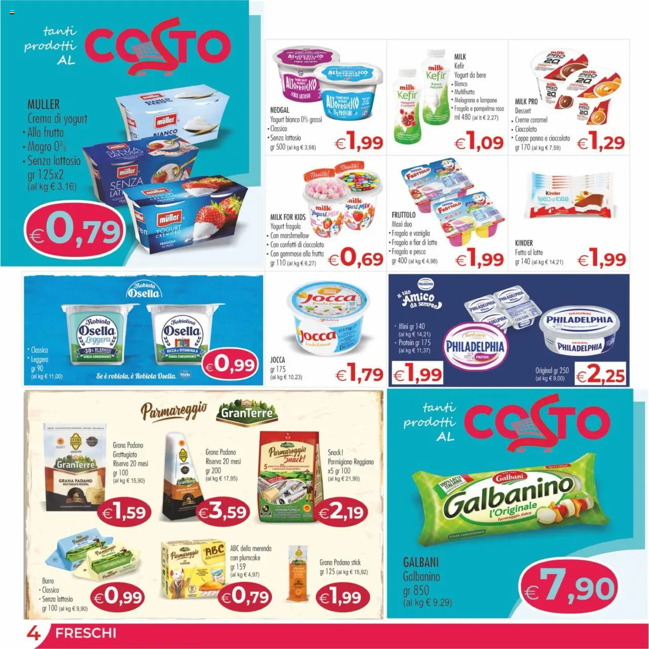 Volantino MerSi Supermercati del 04.06.2025 | Pagina: 4 | Prodotti: Yogurt, Latte, Lampone, Robiola