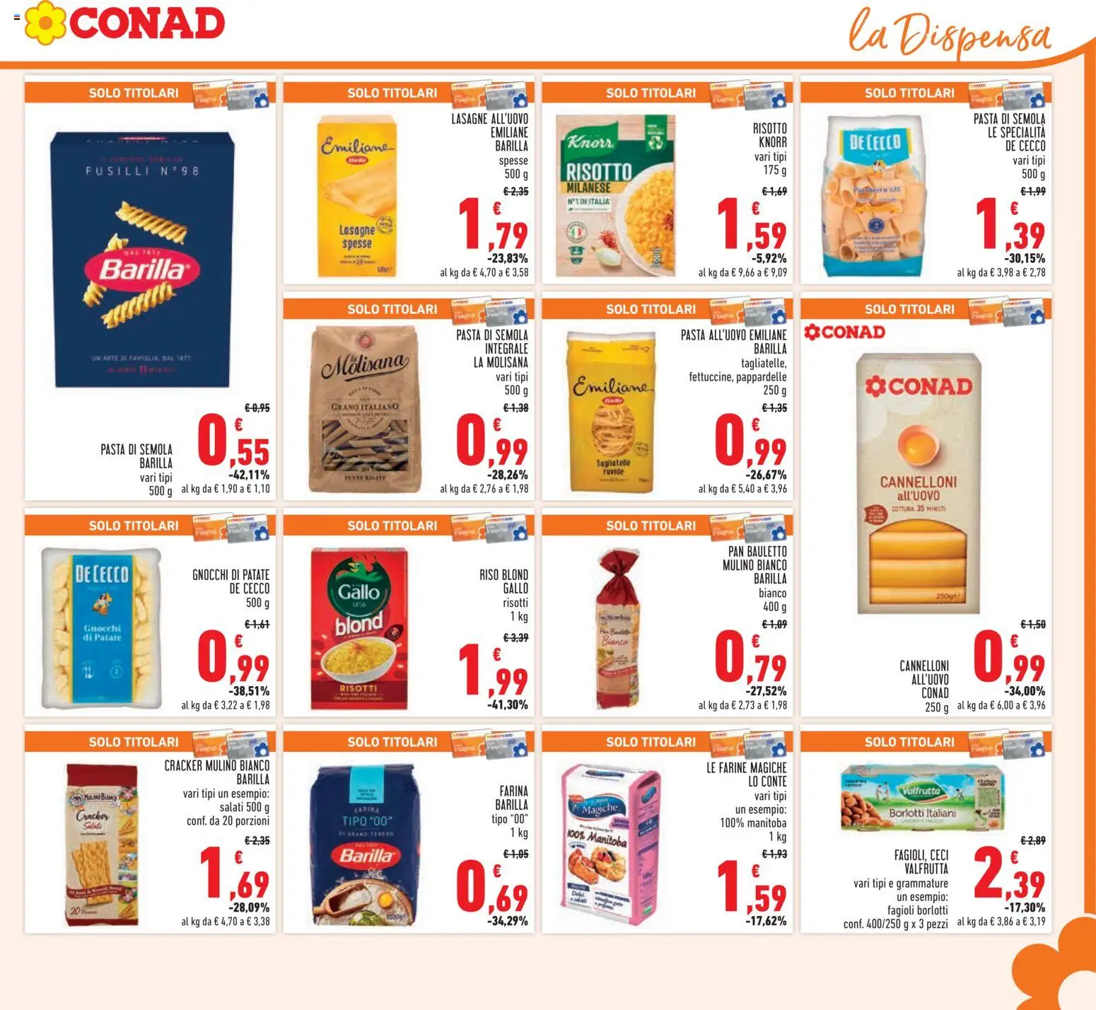 Volantino Conad del 10.12.2025 | Pagina: 21 | Prodotti: Ceci, Farina, Fusilli, Gnocchi