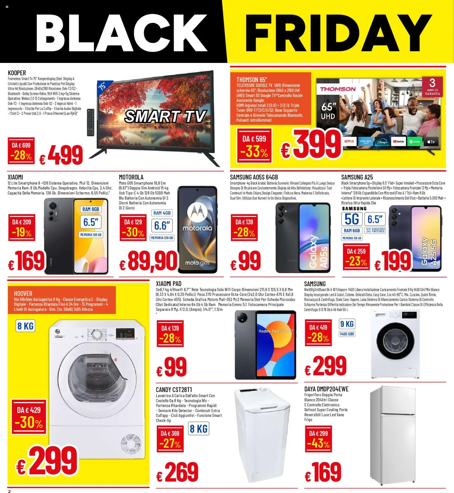 Volantino Galassia del 13.11.2025 | Pagina: 2 | Prodotti: Xiaomi, Telecomando, Audio, Samsung