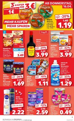 Kaufland Prospekt Gera	 ab 16.04.2026 gültig | Seite: 7 | Produkte: Maggi, Fisch, Weichspüler, Deospray