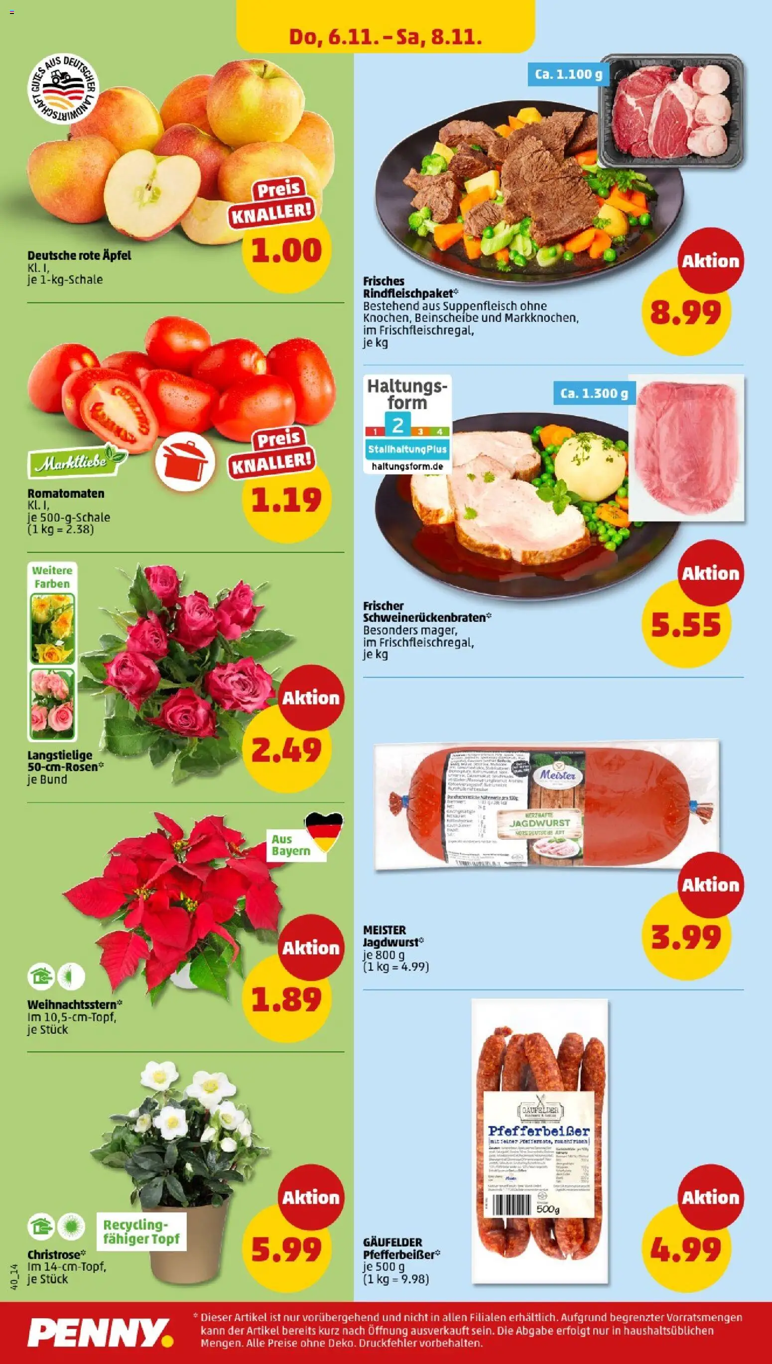 Penny - Baden-Württemberg – gültig ab 03.11.2025 | Seite: 42 | Produkte: Äpfel, Suppenfleisch
