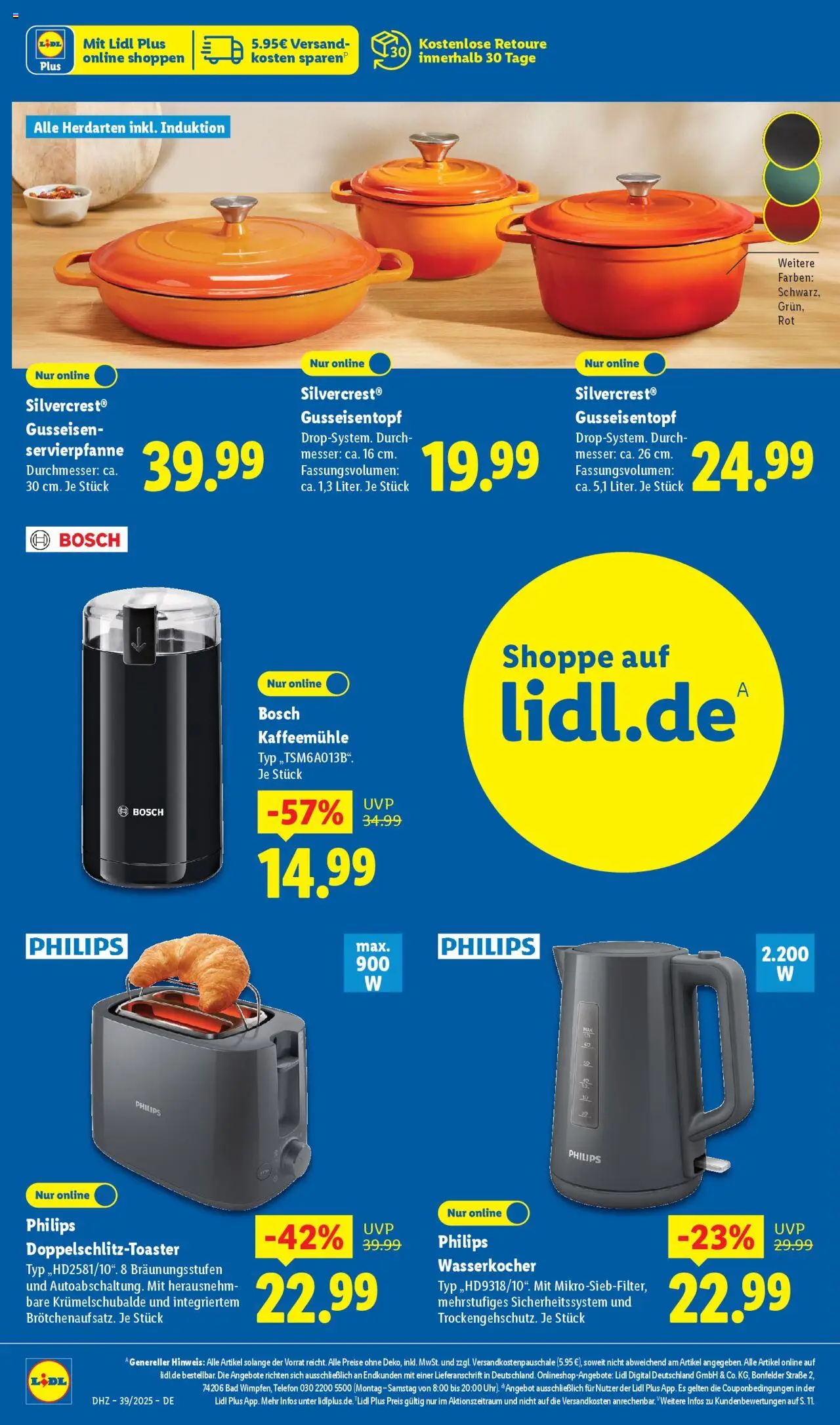 Lidl Prospekt Zossen – gültig ab 22.09.2025 | Seite: 4 | Produkte: Bosch, Wasserkocher, Bad, Telefon