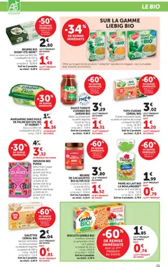 bi1 - Prévisualisation de bi1 catalogue supermarché valide à partir de 17.02.2026 | Page: 15 | Produits: Courge, Graines de courge, Emmental, Lait