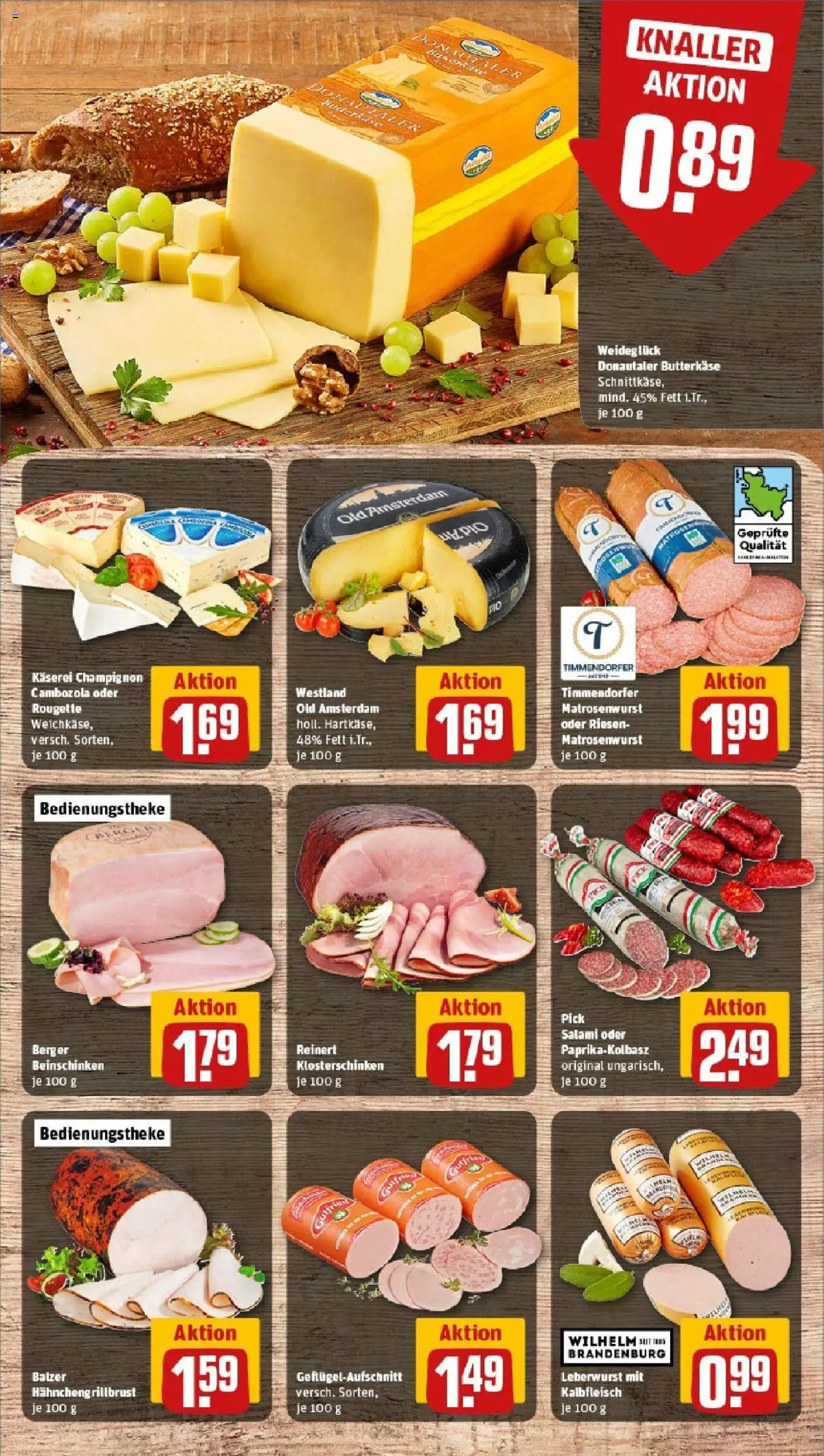 Rewe - Rewe: Wochenangebote - gültig ab dem 18.05.2025 | Seite: 9 | Produkte: Butter, Salami