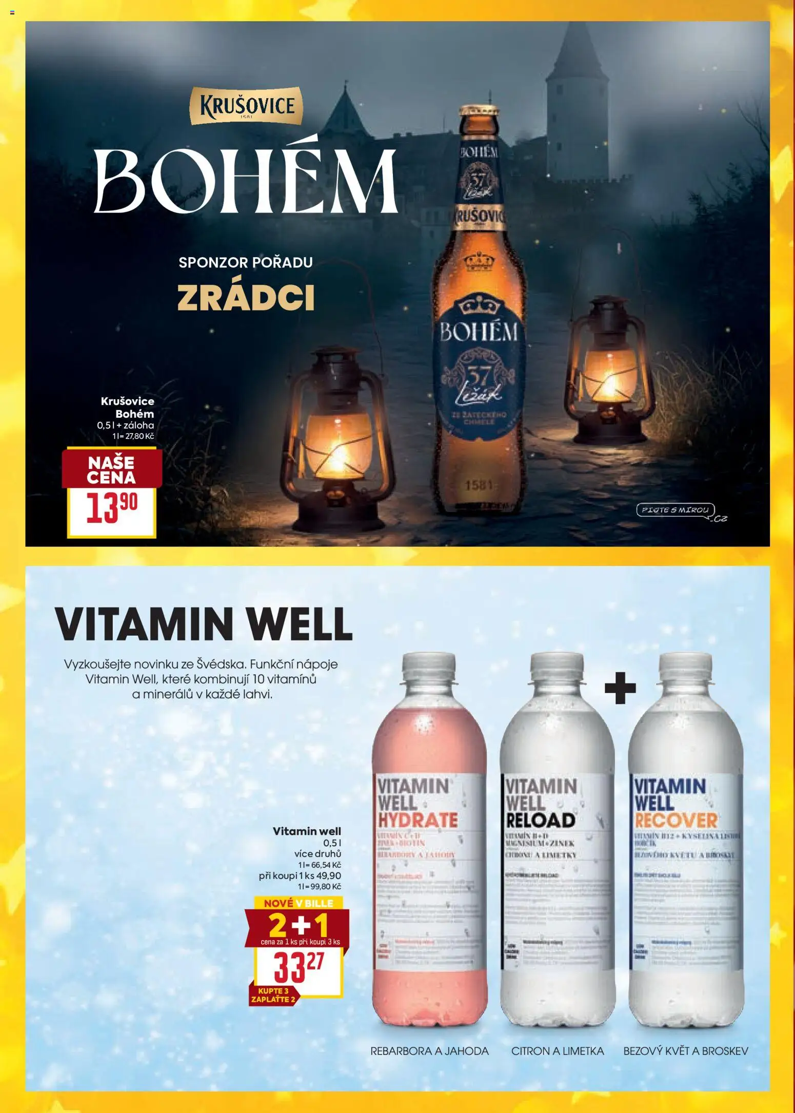 Billa Velký leták od 26.11.2025 | Strana: 36 | Produkty: Krušovice Bohém, Krušovice, Citron