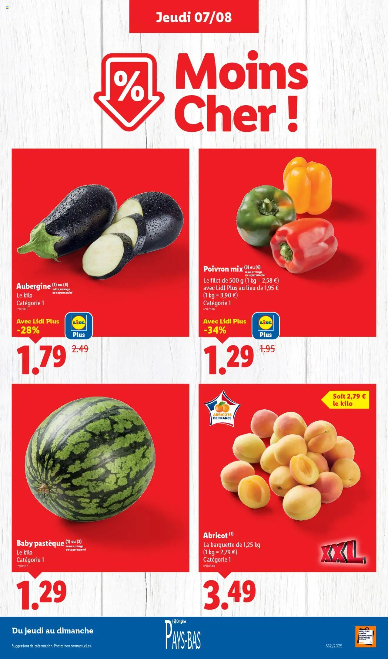  | Page: 5 | Produits: Abricot, Aubergine, Poivron, Abricots