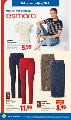 ESMARA Pletena majica, Komad. Visoki udio viskoznog vlakna (LENZING ECOVERO). Veličine: 36-46 (S-L) - Pregled kataloga iz trgovine Lidl, vrijedi od 20.04.2026 | Stranica: 24