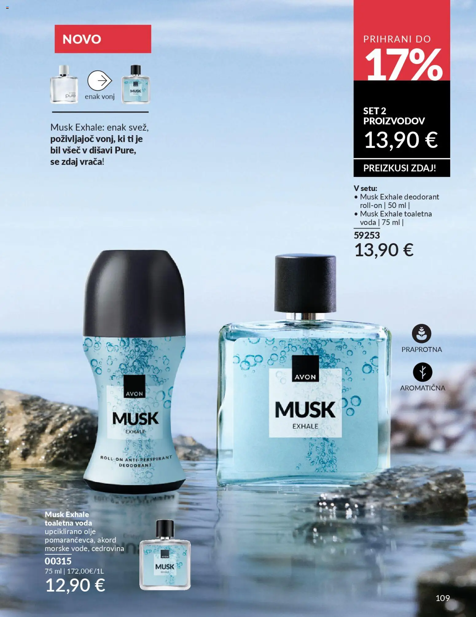 Novi Avon katalog ponudbe – veljaven od 29.12.2025 | Stran: 109 | Izdelki: Deodorant, Antiperspirant, Voda, Toaletna voda