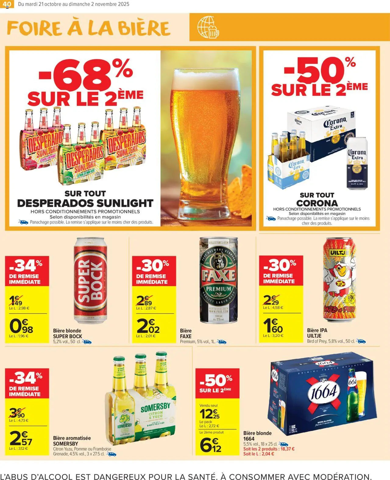 {H1} | Page: 42 | Produits: Desperados, Citron, Bière blonde, Thé