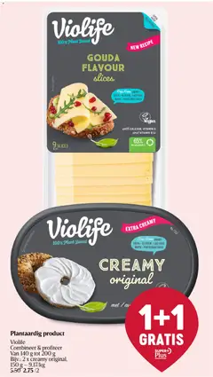 Violife Gouda Flavour slices, 100% Plant Based, Gouda Flavour slices, Free From DAIRY, SOYA, GLUTEN, LACTOSE, NUTS, PRESERVATIVES - Voorbeeld van een folder van Delhaize, geldig van 30.10.2025 | Pagina: 18