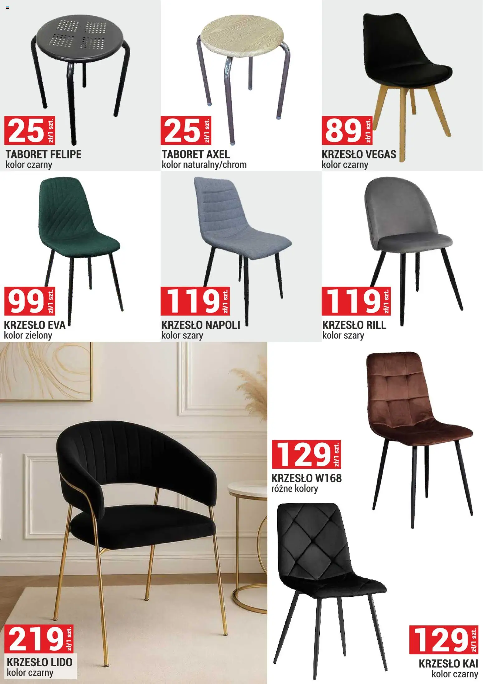 Merkury Market Gazetka - Meble, Wypoczynki, Materace od 01.12.2025 | Strona: 4 | Produkty: Krzesło
