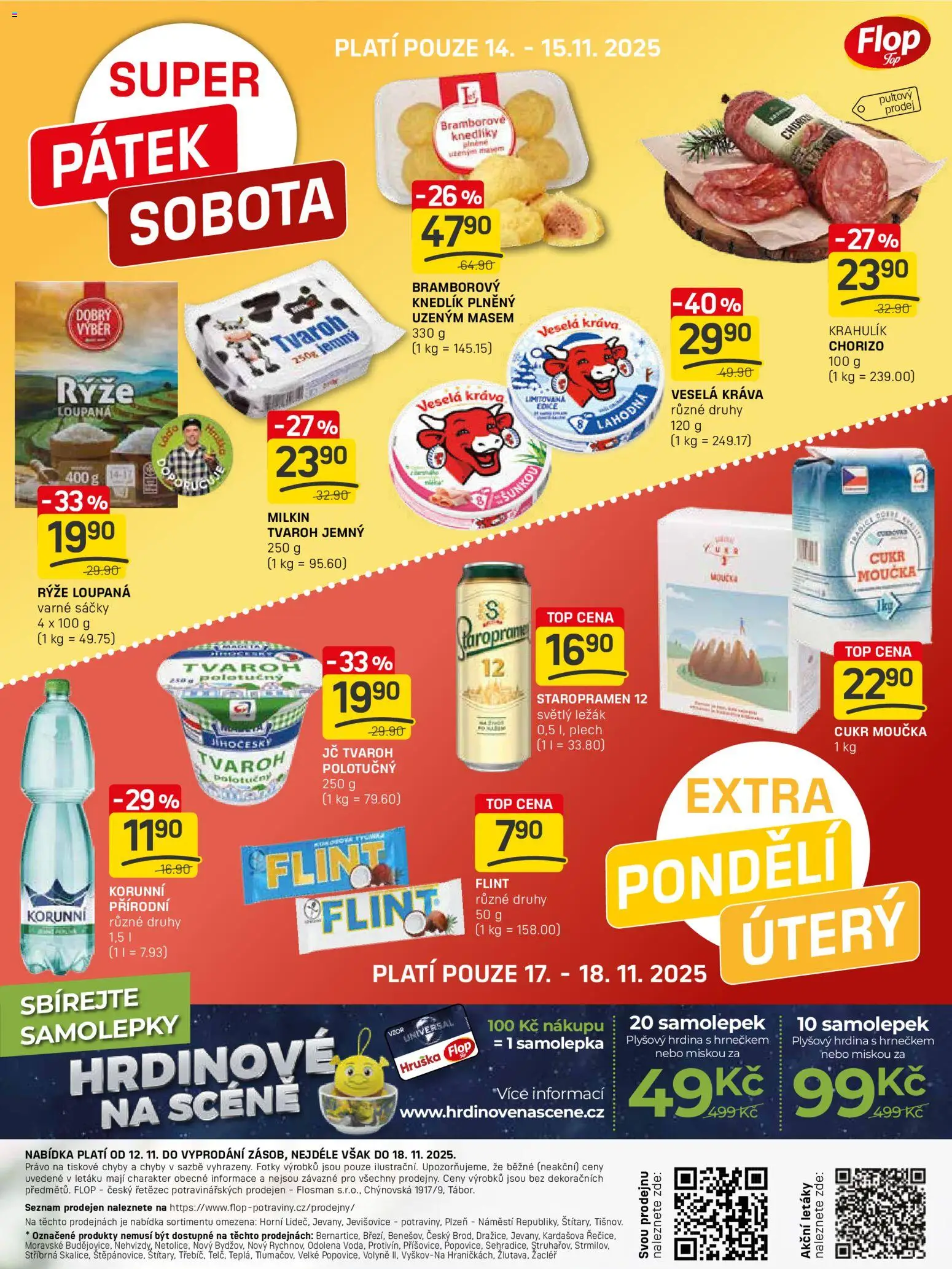 Flop leták - FlopTop od 12.11.2025 | Strana: 16 | Produkty: Staropramen, Staropramen 12, Tvaroh, Samolepky