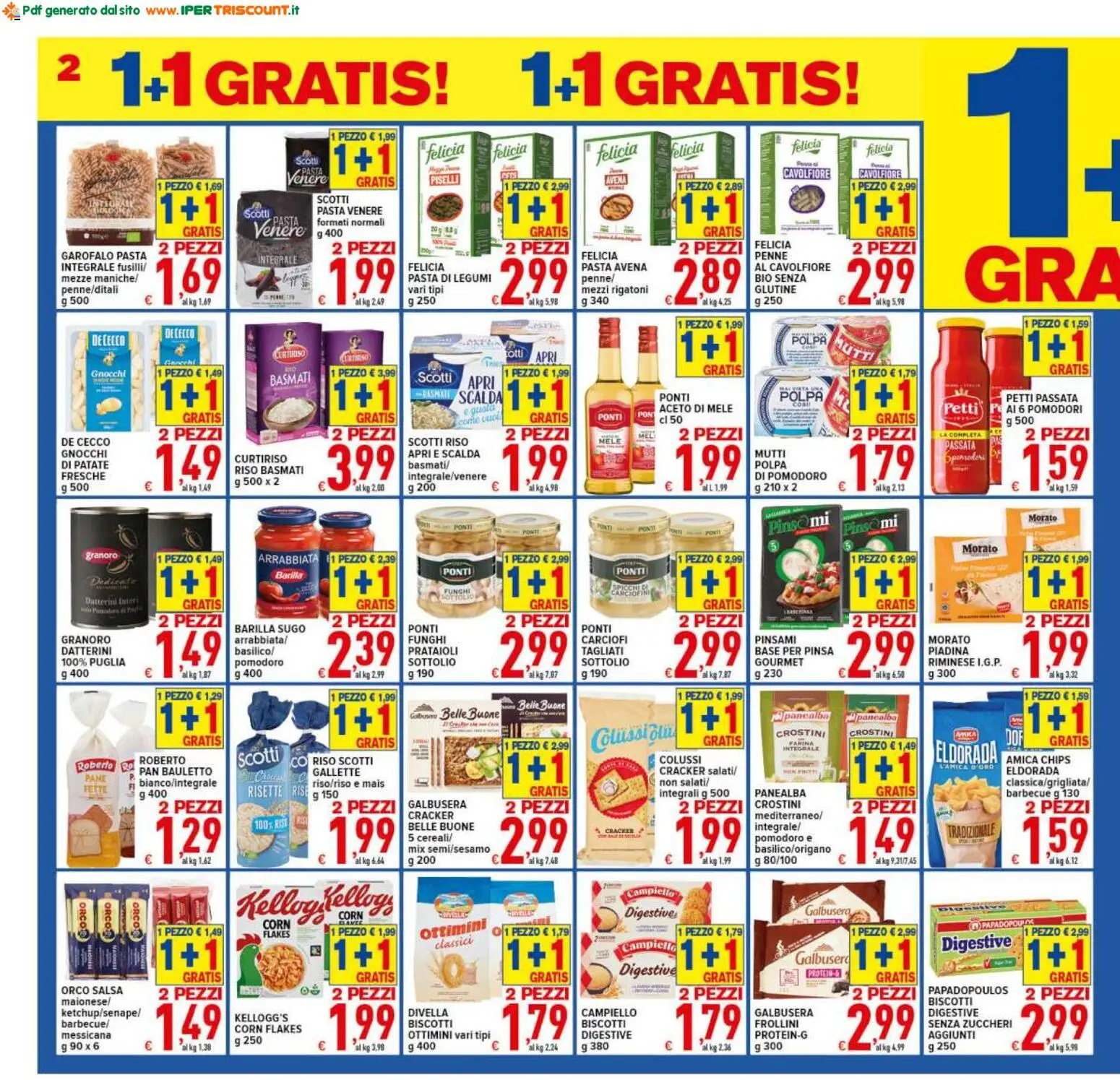 Volantino Ipertriscount del 29.04.2026 | Pagina: 2 | Prodotti: Riso Basmati, Mele, Riso, Gallette